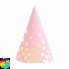 Klobučki roza z zlatimi pikami